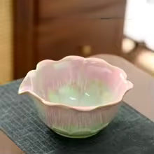 Japanese Style Flower Ceramic Matcha Bowl Set
