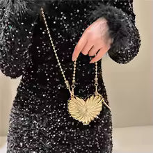 Golden Heart Shell Bag