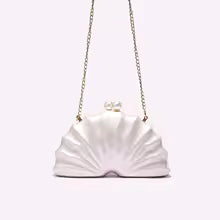Mermaid Shell Clutch Bag – Women's Pearl Evening Purse